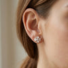 Luxe Crystal Cluster Stud Earrings