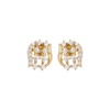 Lattice Sparkle Stud Earrings