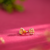 Lattice Sparkle Stud Earrings