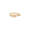 Serene Wave Marquise Ring