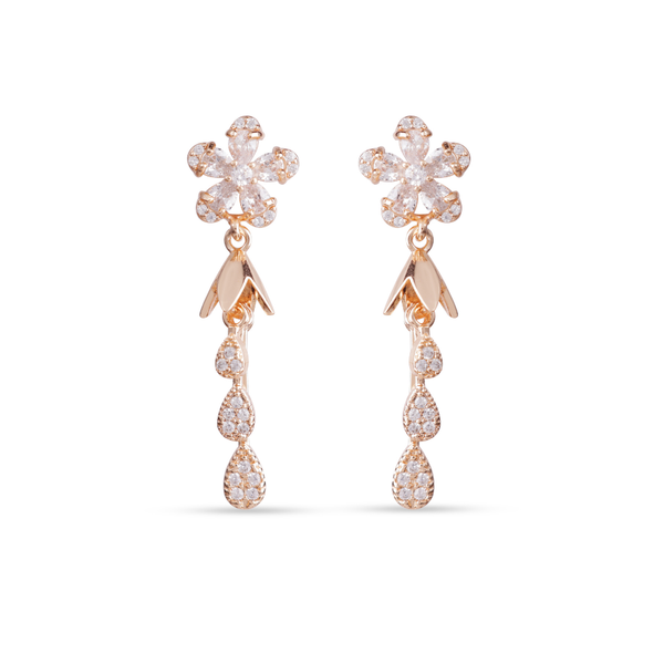 Floral Cascade Drop Earrings