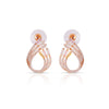 Elegant Crystal Loop Stud Earrings