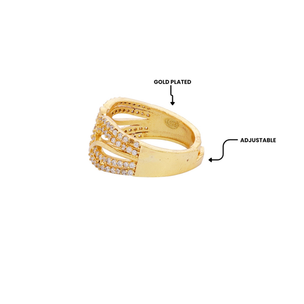 Infinity Weave Statement Ring