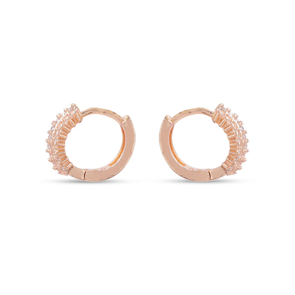 Luxury Pavé Crystal Hoop Earrings