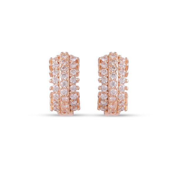 Luxury Pavé Crystal Hoop Earrings