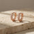 Minimal Pavé Diamond-Style Hoop Earrings