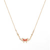 Crimson Butterfly Pendant