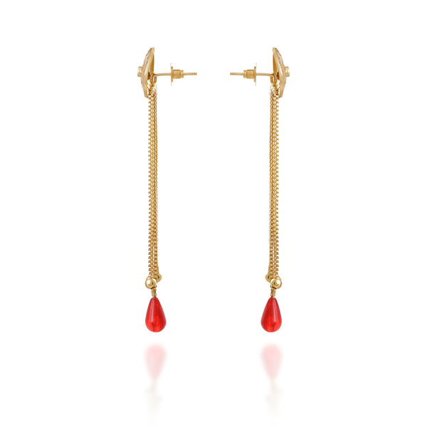 Ruby Drop earrings