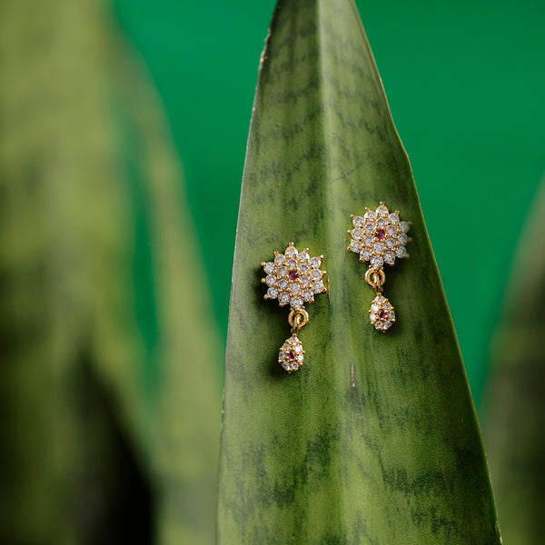 Coral Bloom Stud Earrings