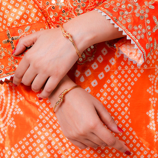 Royal Charm Gold Bangles – BGL-1091