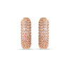 Minimal Pavé Diamond-Style Hoop Earrings