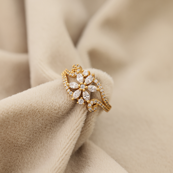 Flora Gleam Statement Ring