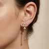Pastel Bow Tassel Drop Earrings