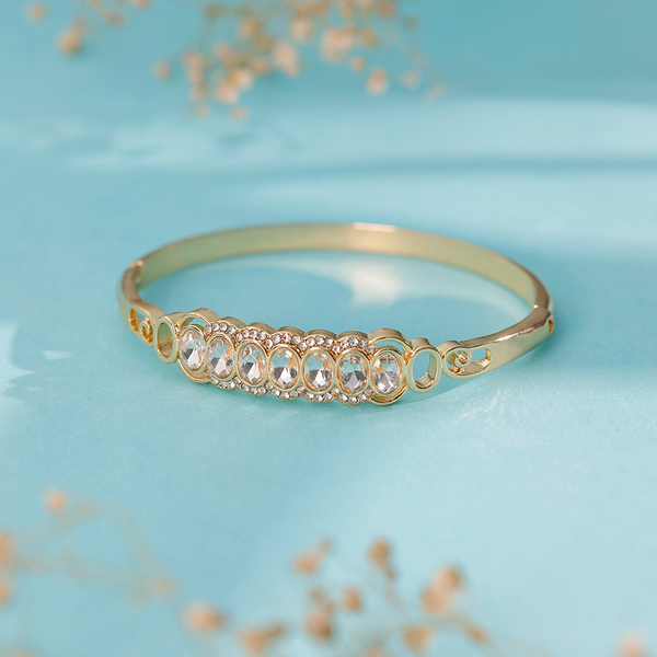 Golden Pearl Luxe Statement Bracelet