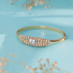 Golden Radiance Heartstone Bangle