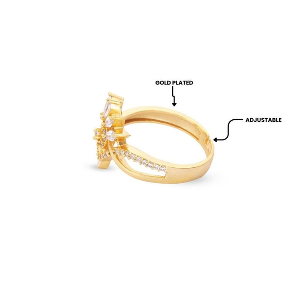 Golden Halo Bloom Ring