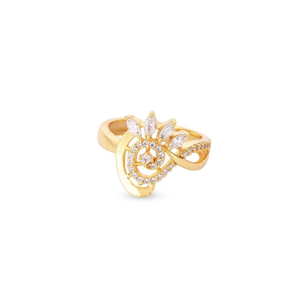Golden Halo Bloom Ring