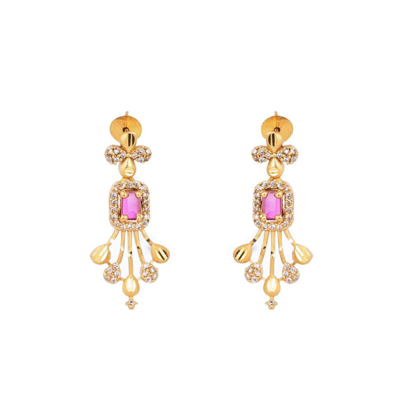 Royal Ruby Cascade Necklace Set