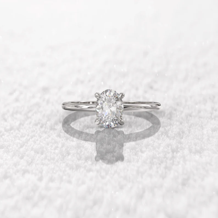 Moissanite Oval Cut Ring