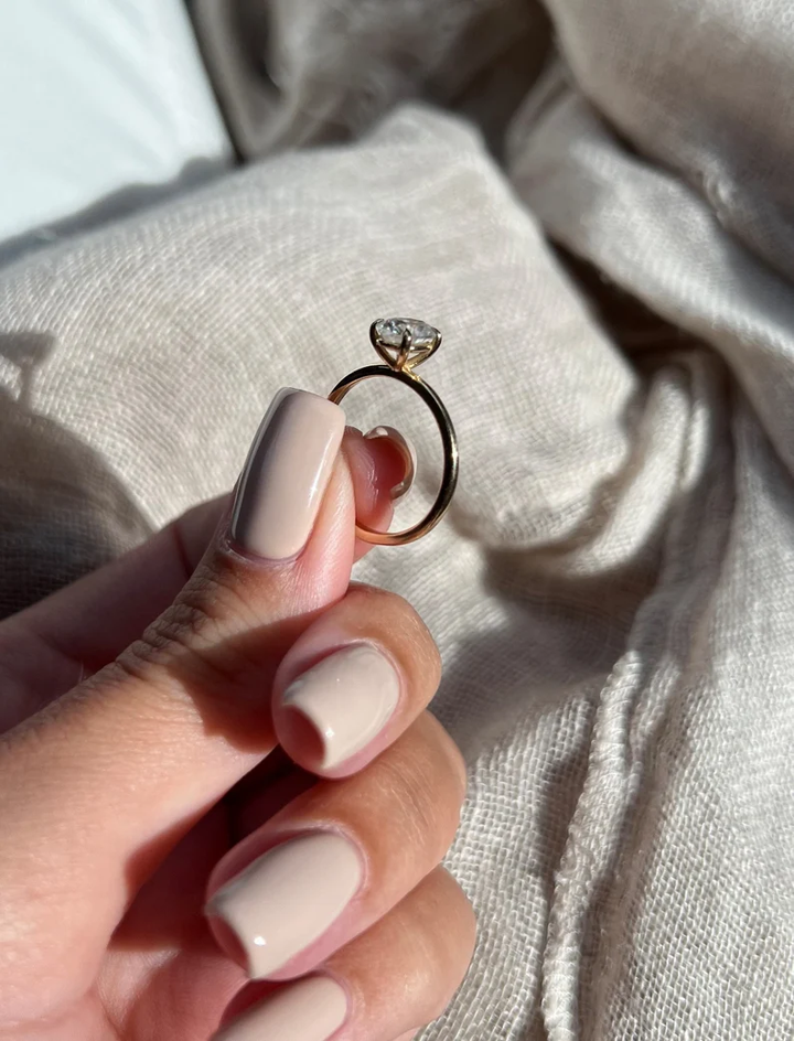 Moissanite Oval Cut Ring